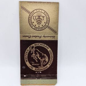 Vintage Matchbook Western Michigan University at Kalamazoo
